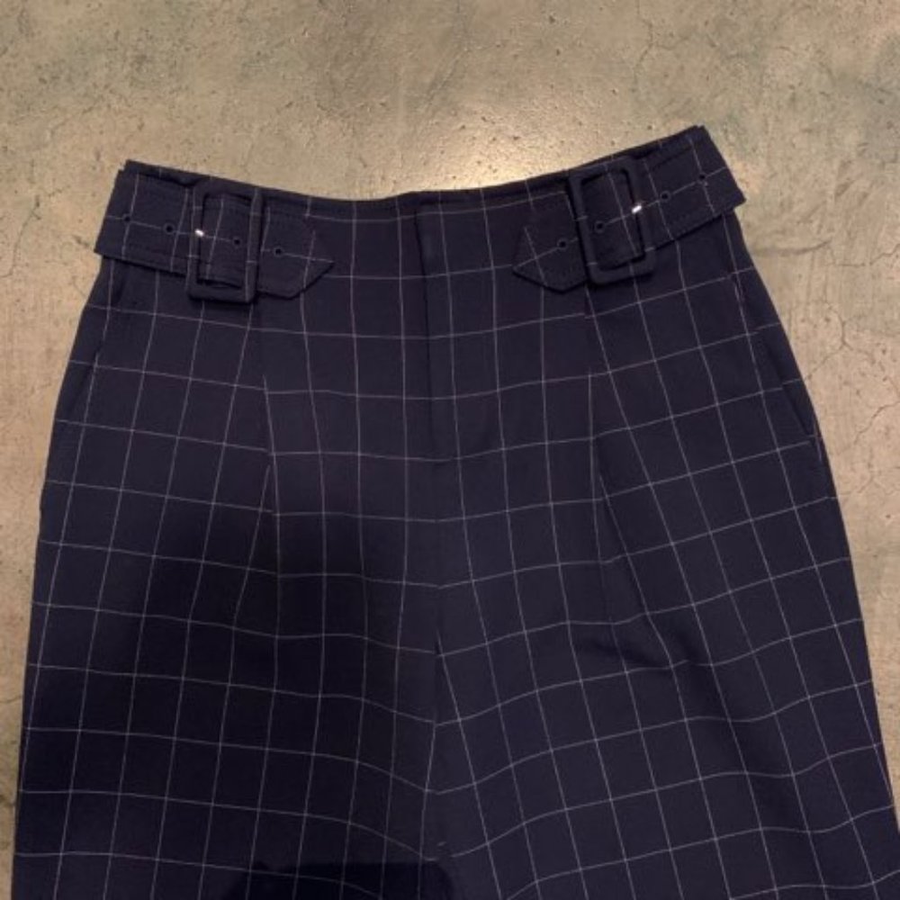 CLUB MONACO  BRAND  SIZE 00 DARK NAVY COLOR/WHITE GRID - Picture 2 of 13